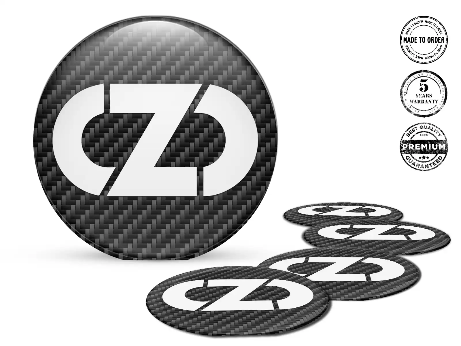 OZ Radaufkleber Logo Hochwertige Epoxy-Edition